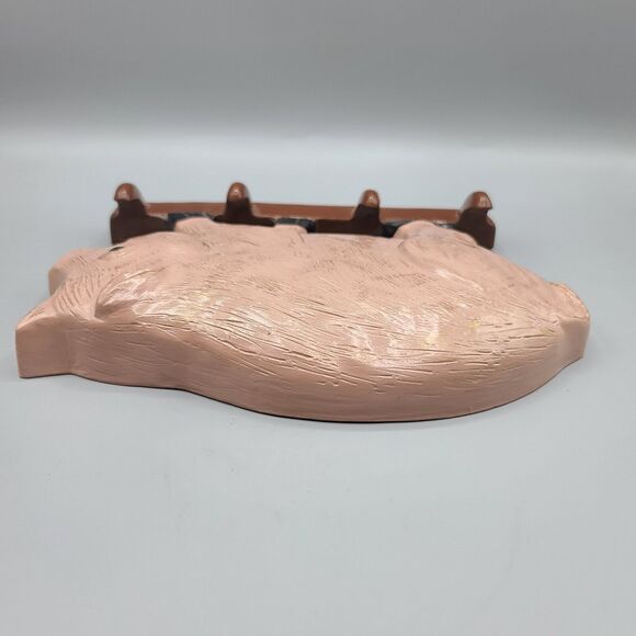 Yozie Mold Ceramic Painted Dirty Pig Key Holder Decor Figure 1983 - Picture 7 of 14